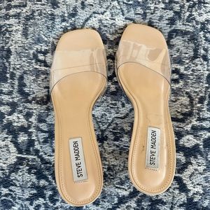 Steve Madden clear heels